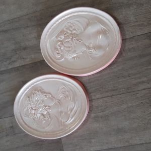 Goddess Victorian style Wall Hanging set Vintage pink